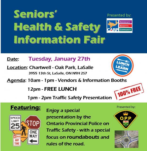 Lunch & Learn with CARP: Seniors' Health & Safety Information Fair